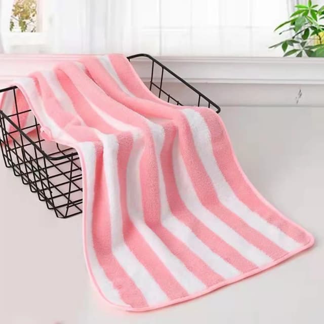 35x75cm Stripes Absorbent Quick Drying Bath Towel Sets Soft Adults Face Hand Towels Bathroom Microfiber Swim Bath Towels 2022Product Title